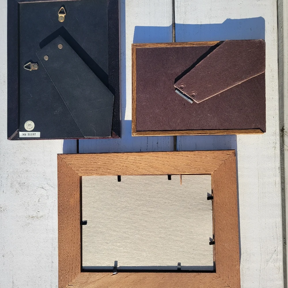 Picture Frame Bundle ~ 3 Frames Wood & Metal ~ Fetco ~ 1 Vintage FINAL PRICE!